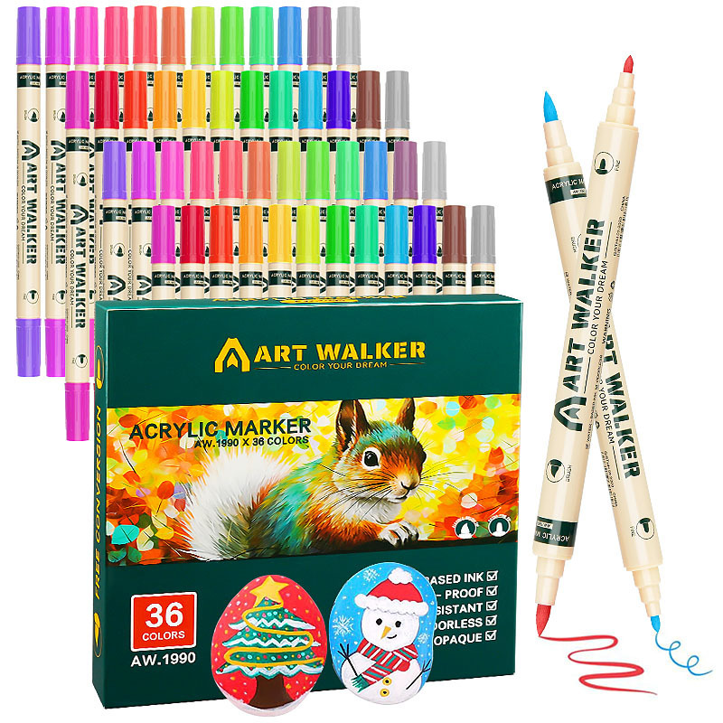 Copic Marker Classic - 12/24/36 色アクリルペイントペンマーカーダブルチップペイントマーカー岩絵用木石ガラス DIY 工芸品画材