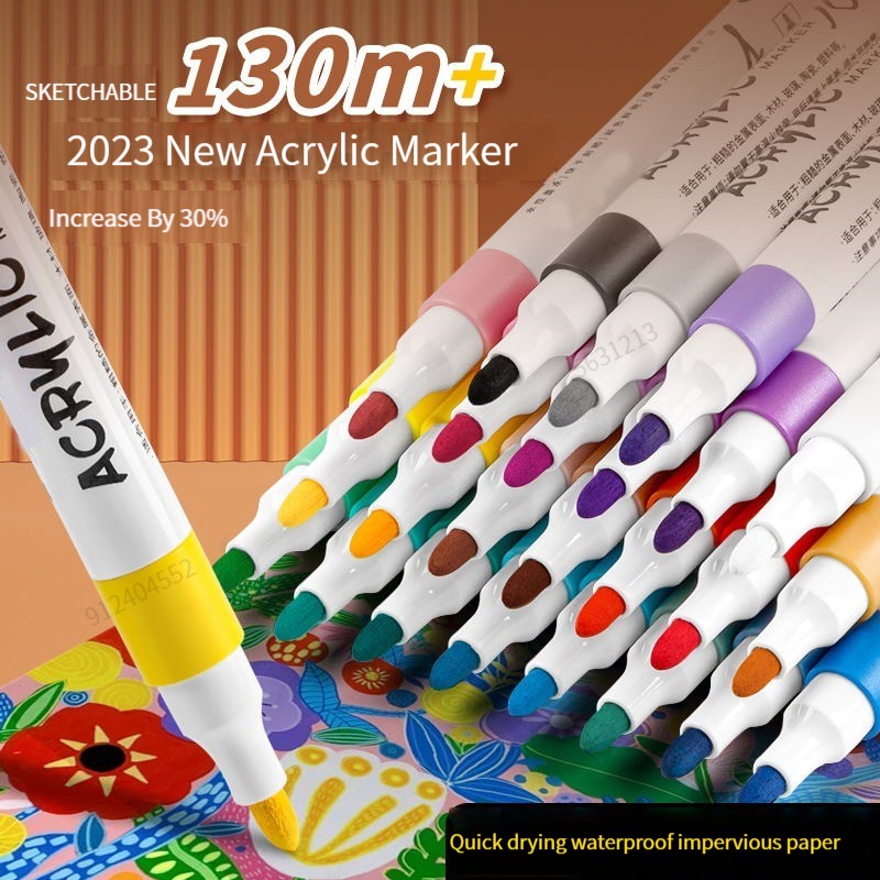 Copic Marker Classic - 12/24/36/48 色アクリルペイントマーカーセットアートマーカー絵画ペン落書き石、ディスク、携帯電話ケース靴ガラス