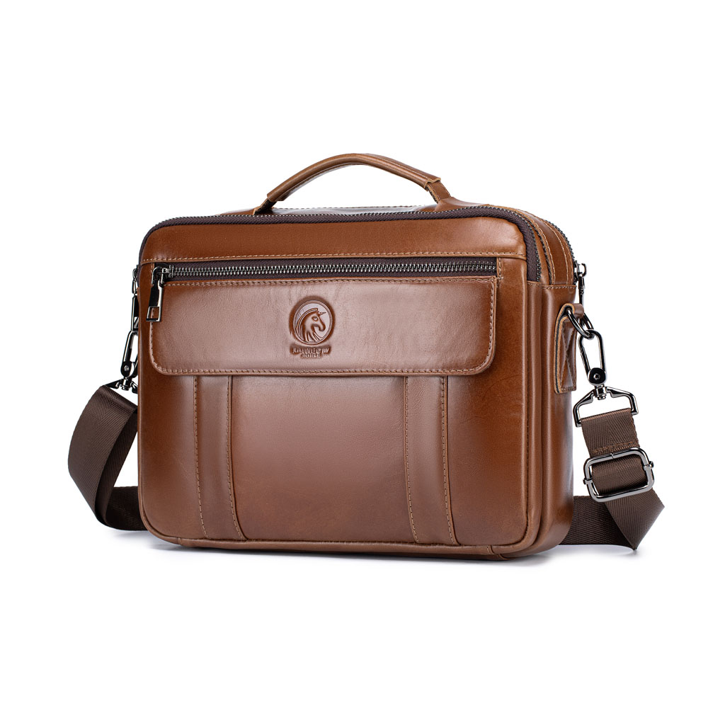 新しいメンズミニクロスボディバッグ、レザーバッグ、メンズテク - Leatherwork Thread のレビューと価格