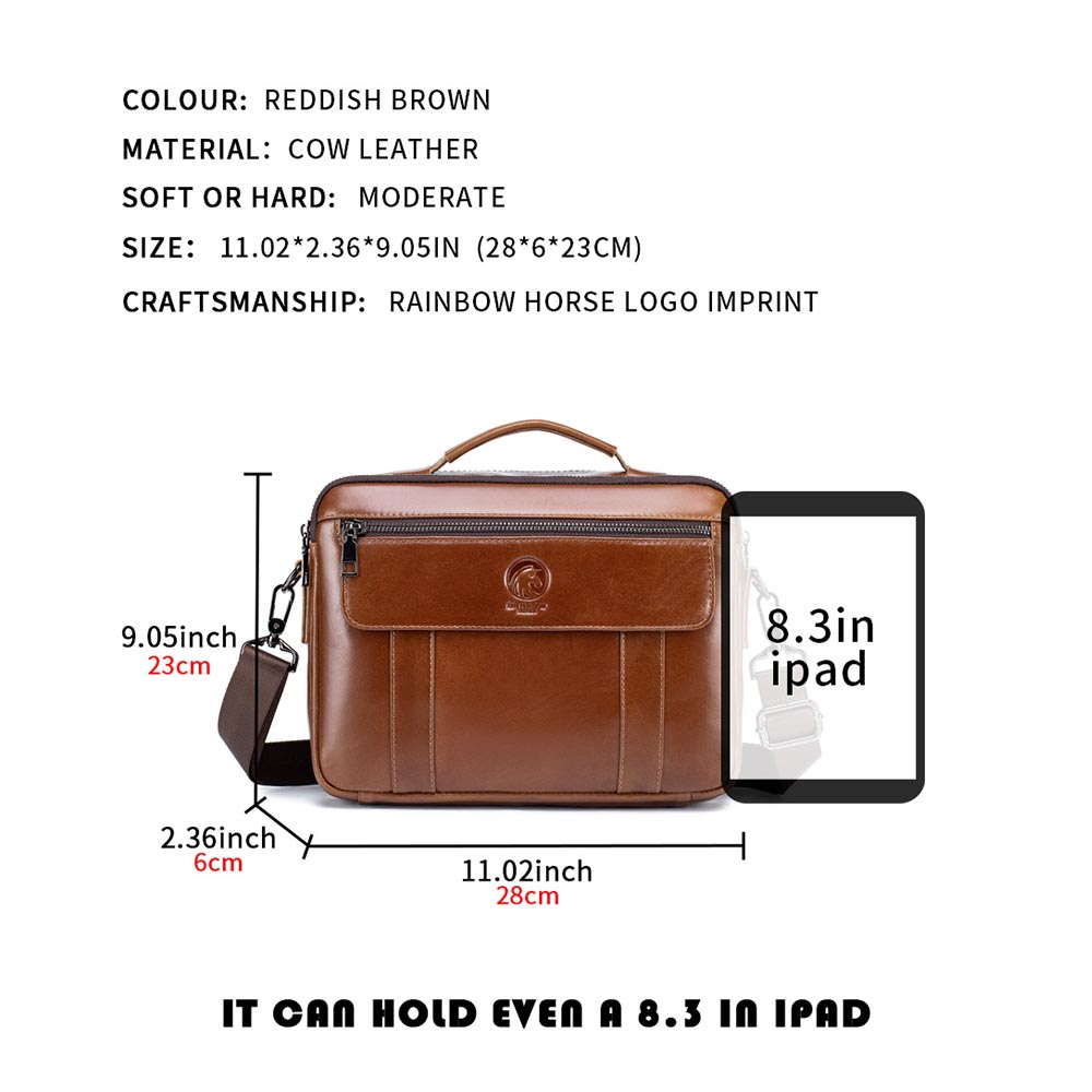 新しいメンズミニクロスボディバッグ、レザーバッグ、メンズテク - Leatherwork Thread のレビューと価格