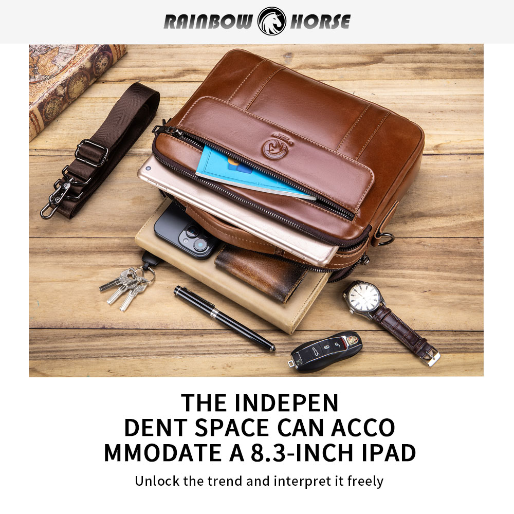 新しいメンズミニクロスボディバッグ、レザーバッグ、メンズテク - Leatherwork Thread のレビューと価格