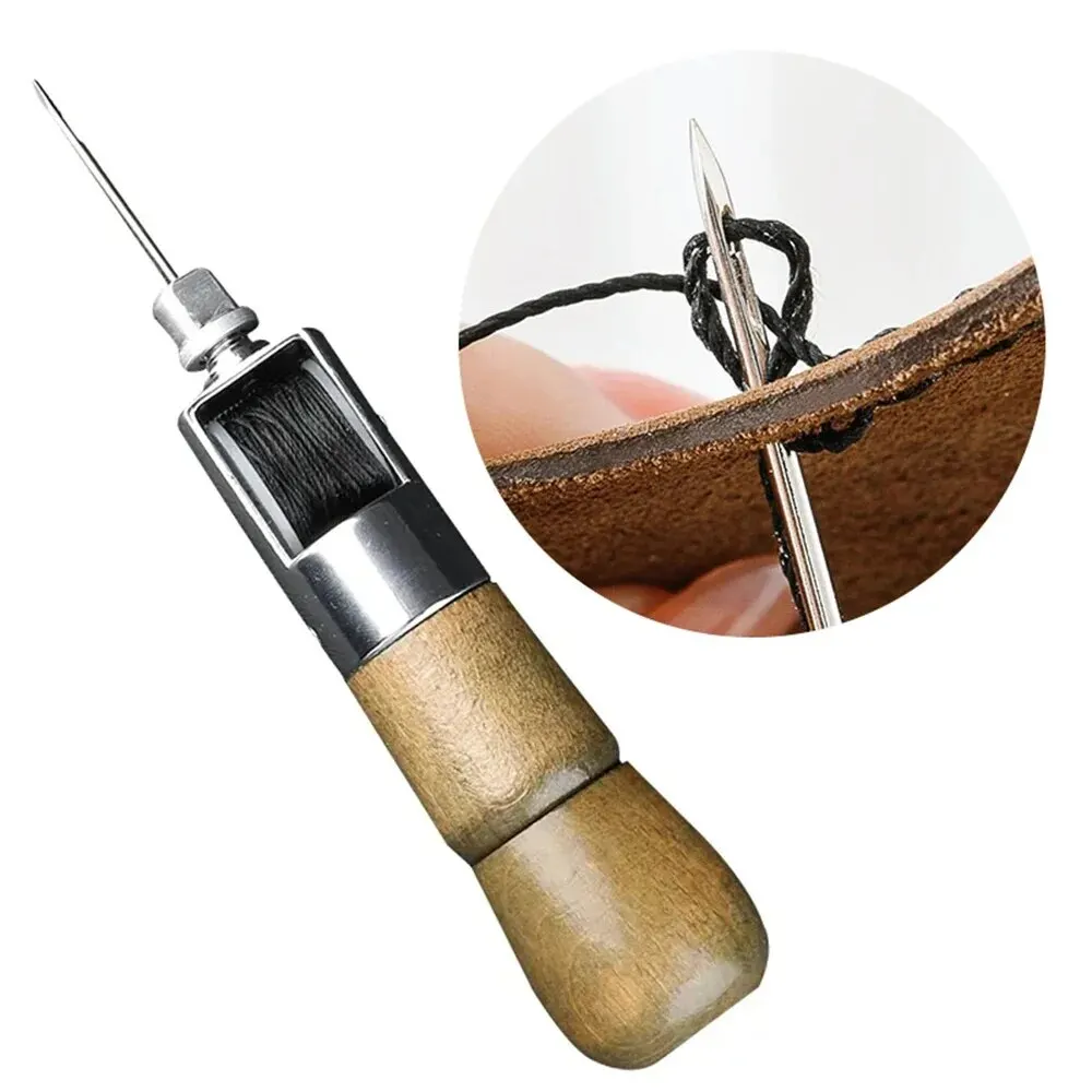 DIY 革縫製千枚通しキットワックス糸ハンド縫製ツールレザー - Leatherwork Thread のレビューと価格