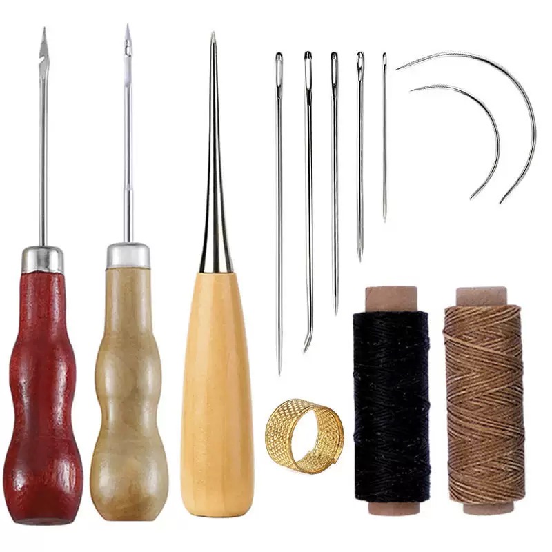 13点セット レザー縫製セット ハンドバッグ 靴 手作り 縫 - Leatherwork Thread のレビューと価格