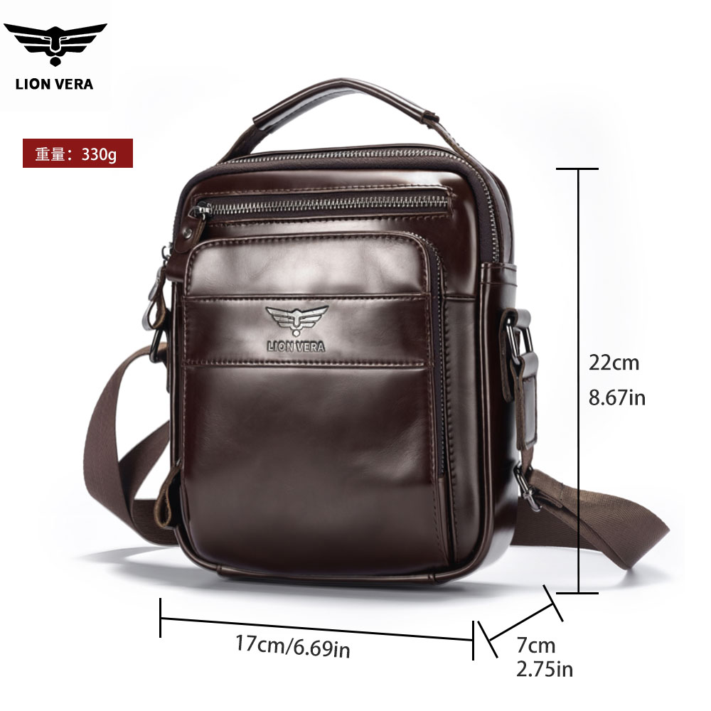 LION VERA メンズ 本革 ショルダーバッグ 6.7イ - Leatherwork Thread のレビューと価格