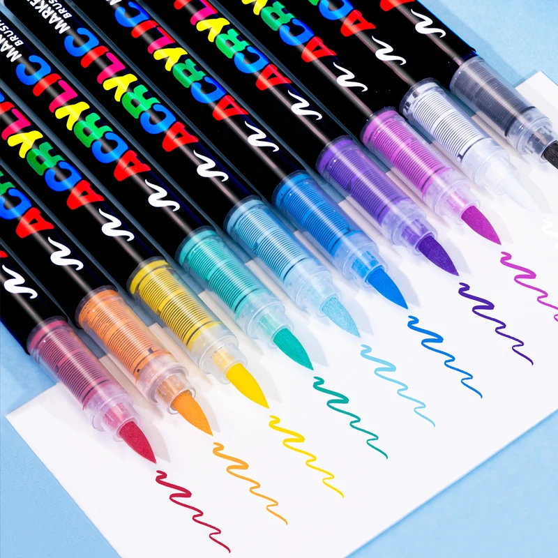 3 個アクリル白マーカーブラシペン黒ペイントアートマーカー岩 - Copic Marker Classic のレビューと価格