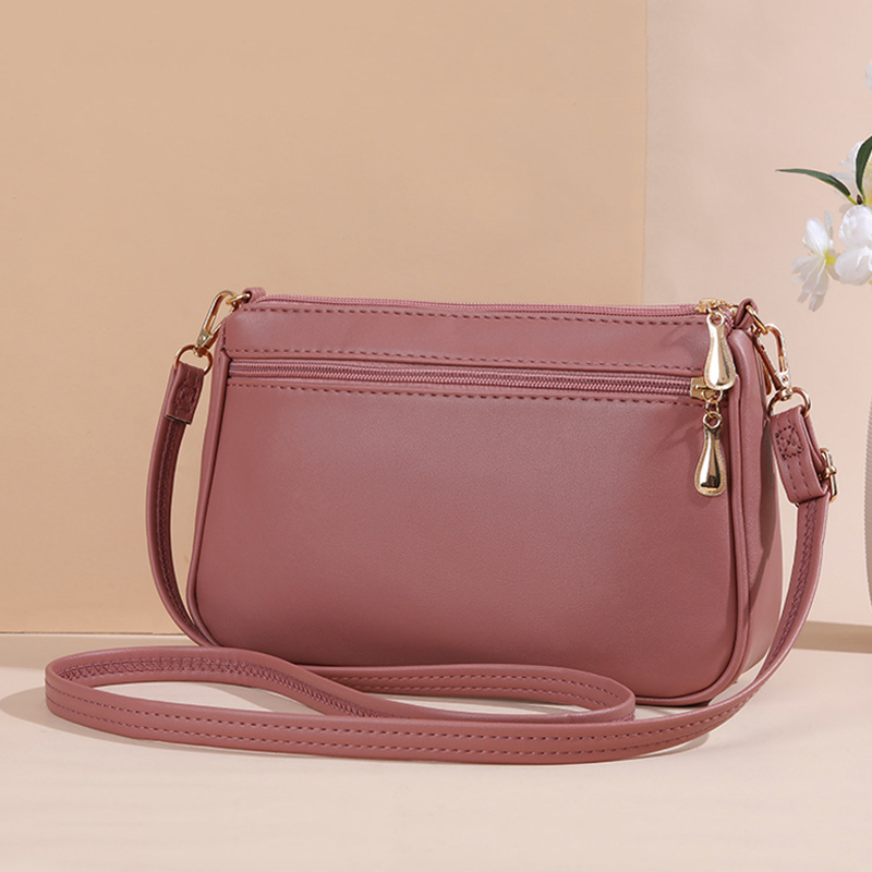Pu レザークロスボディバッグジッパー新ファッションショルダ - Leatherwork Thread のレビューと価格