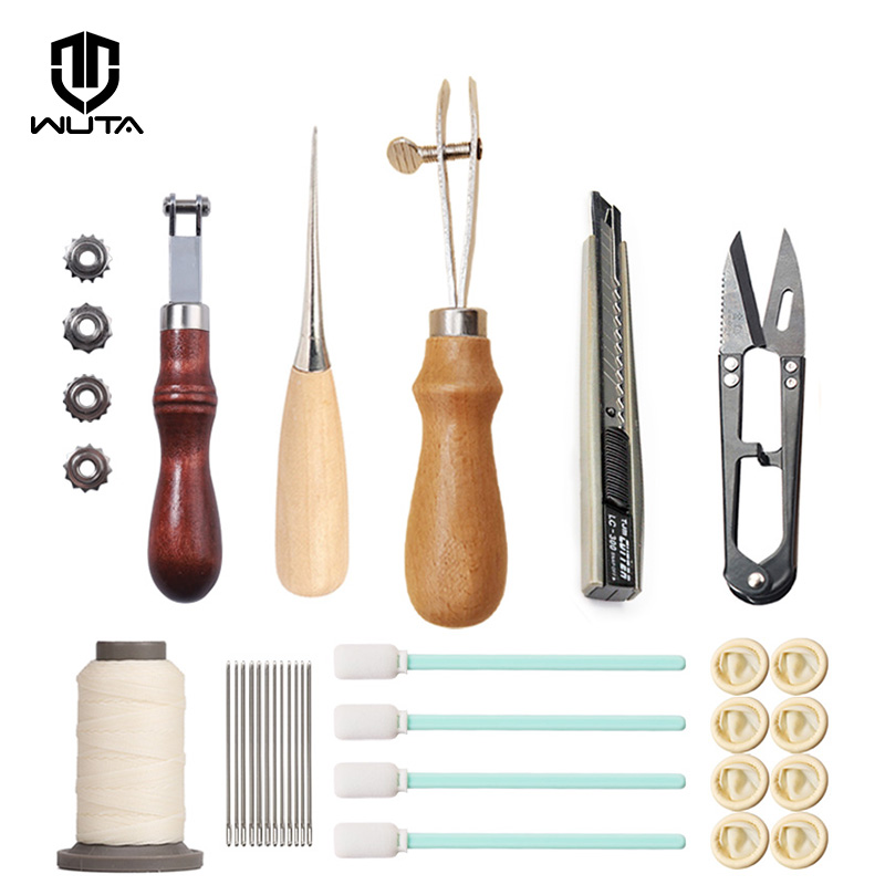 Wuta-プロのレザークラフトツールキット,25/27/29 - Leatherwork Thread のレビューと価格