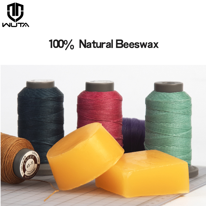 WUTA 1PC 100% 天然蜜蝋純粋なワックス滑らかな糸 - Leatherwork Thread のレビューと価格
